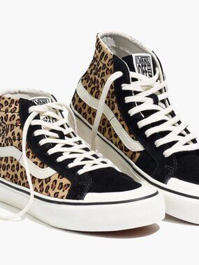 Vans® Unisex SK8-Hi 138 Decon SF High-Top Sneakers in Leopard Colorblock Suede